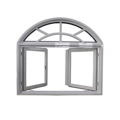 YY Home arch window french casement glass windows with aluminum frame on China WDMA