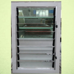 aluminium frosted glass shutter windows by hand for bathroom on China WDMA