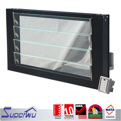 aluminium jalousie thermal break fire rated louvre windows on China WDMA