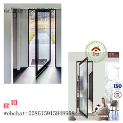 aluminum Pivot door manual type and eletric type for option on China WDMA