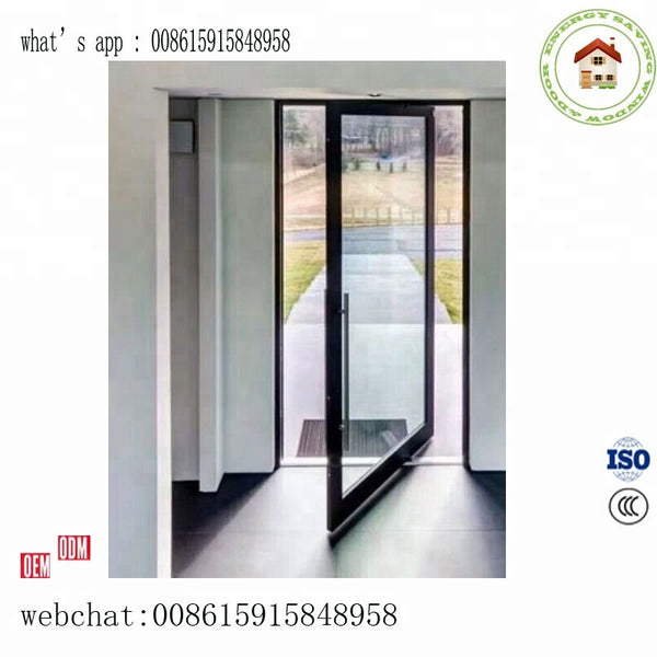 aluminum Pivot door manual type and eletric type for option on China WDMA