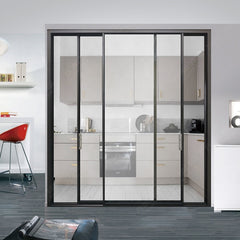 aluminum alloy sliding doors and window/ Slim Frame Aluminum Sliding Door/ Narrow Frame Push-pull Door on China WDMA