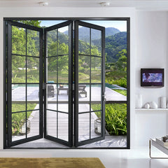 aluminum interior glass sliding bifold door on China WDMA