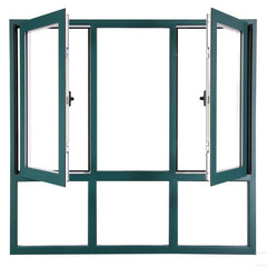 aluminum window manufacturer aluminium double glass swing window on China WDMA