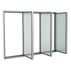 anti-fog electrical heated freezer Glass Door Double/Triple tempered glazing low-e aluminum frame on China WDMA