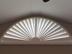 arch shape PVC plantaion window shutters on China WDMA