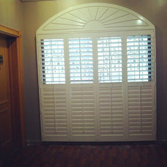 arch shape PVC plantaion window shutters on China WDMA