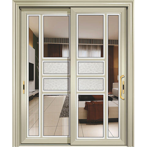 balcony aluminium sliding panel glass wall slide doors aluminum glass french double sliding entry doors on China WDMA