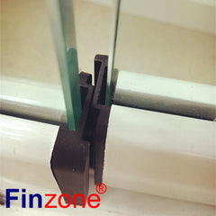 beautiful aluminum frameless slide glazing glass curtain door track on China WDMA