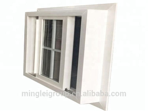 commercial frosted bathroom glass plastic vinyl upvc sliding window designs for homes on China WDMA