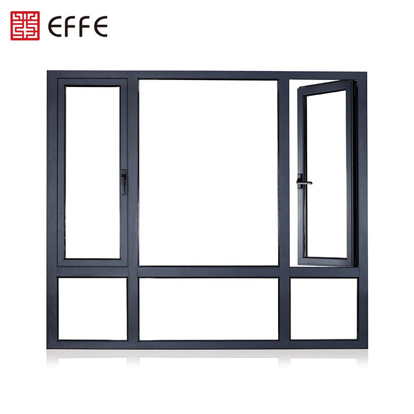 exterior thermally broken aluminum glass window double glazed thermal break insulated aluminium residential windows