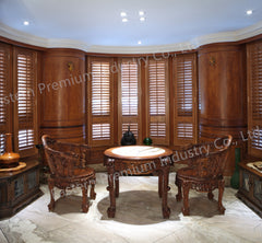 french door wooden indoor window plantation shutters on China WDMA