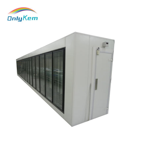 glass door walk in freezer for supermarket cold store on China WDMA