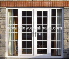 lamination door external profile pvc double insulated casement glass door on China WDMA