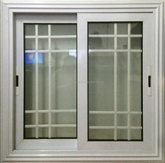 modern jalousie window double glazed aluminum sliding windows drawing with grid on China WDMA