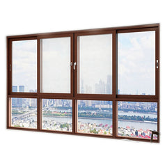 philippines kenya Australian latest designs double glazed size aluminum frame office sliding glass window price on China WDMA