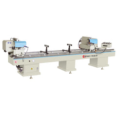 pvc miter saw double head Upvc profile cutting machine window door making machine on China WDMA