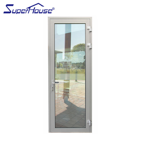 residential custom exterior tempered glass french patio doors design on China WDMA