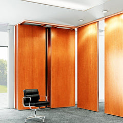 room sliding partition metal frame Acoustic wood accordion doors on China WDMA