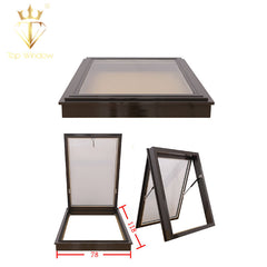 topwindow balcony skyview hand electric automatic operation aluminum house windows blinds aluminium roof window skylight factory on China WDMA