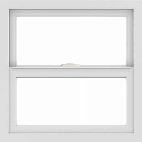 WDMA 24x24 (23.5 x 23.5 inch) White uPVC/Vinyl Single and Double Hung Window without grids interior