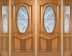 WDMA 108x80 Door (9ft by 6ft8in) Exterior Mahogany La Jolla Double Door/2side w/ EE Glass 1