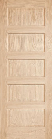 WDMA 12x80 Door (1ft by 6ft8in) Interior Pocket Paint grade 205H Wood 5 Panel Contemporary Modern Ovolo Single Door 1