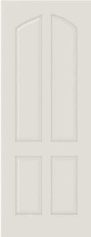 WDMA 12x80 Door (1ft by 6ft8in) Interior Swing Smooth 4020 MDF 4 Panel Arch Panel Single Door 1