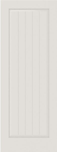 WDMA 12x80 Door (1ft by 6ft8in) Interior Barn Smooth SV1010 MDF PLANK/V-GROOVE 1 Panel Single Door 1