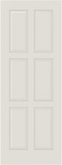 WDMA 12x80 Door (1ft by 6ft8in) Interior Swing Smooth 6110 MDF 6 Panel Single Door 1