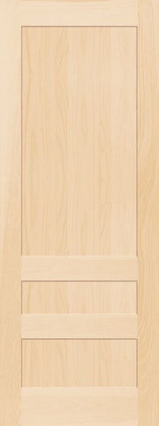 WDMA 12x80 Door (1ft by 6ft8in) Interior Barn Pine 793K Wood 3 Panel Transitional Shaker Single Door 1