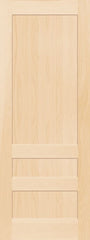 WDMA 12x80 Door (1ft by 6ft8in) Interior Barn Pine 793K Wood 3 Panel Transitional Shaker Single Door 1