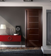 WDMA 18x80 Door (1ft6in by 6ft8in) Interior Barn Wenge Prefinished Massimo 201 Modern Single Door 3