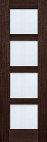 WDMA 30x96 Door (2ft6in by 8ft) Exterior Mahogany 96in 4 lite TDL Continental DoorCraft Door w/Bevel IG 1