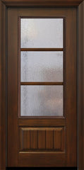 WDMA 32x80 Door (2ft8in by 6ft8in) French Cherry 80in 3/4 Lite 1 Panel 3 Lite SDL Door 1