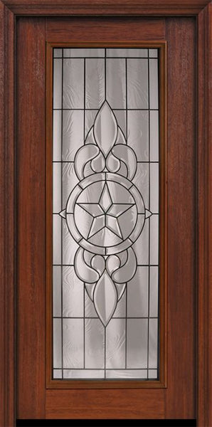 WDMA 32x80 Door (2ft8in by 6ft8in) Exterior Cherry 80in Full Lite Brazos / Walnut Door 1