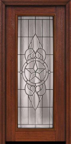 WDMA 32x80 Door (2ft8in by 6ft8in) Exterior Cherry 80in Full Lite Brazos / Walnut Door 1