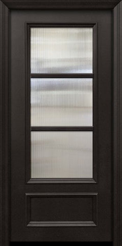 WDMA 32x80 Door (2ft8in by 6ft8in) Patio 80in ThermaPlus Steel 3 Lite SDL 3/4 Lite Door 1