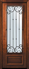 WDMA 32x96 Door (2ft8in by 8ft) Exterior Mahogany 96in 3/4 Lite Valencia Door 2