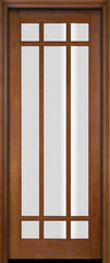 WDMA 34x78 Door (2ft10in by 6ft6in) Exterior Swing Mahogany 9 Lite Marginal or Interior Single Door 4