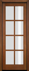 WDMA 34x78 Door (2ft10in by 6ft6in) Exterior Swing Mahogany 8 Lite TDL or Interior Single Door 4