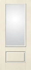 WDMA 34x80 Door (2ft10in by 6ft8in) Patio Smooth Fiberglass Impact French Door 3/4 Lite 1 Panel Clear 6ft8in 1