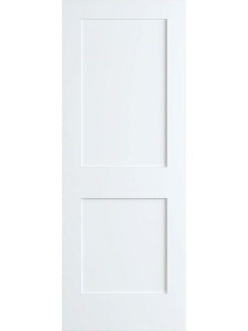 WDMA 36x80 Door (3ft by 6ft8in) Interior Barn Pine 80in Primed 2 Panel Shaker Single Door | 4102 1