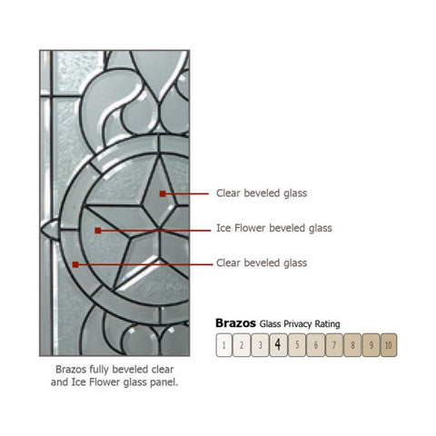 WDMA 36x80 Door (3ft by 6ft8in) Exterior Knotty Alder 36in x 80in Brazos Arch Lite Alder Door 3