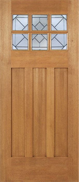 WDMA 36x84 Door (3ft by 7ft) Exterior Mahogany Randall Single Door w/ Q Glass 1