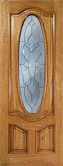 WDMA 36x96 Door (3ft by 8ft) Exterior Mahogany La Jolla Single Door w/ BO Glass - 8ft Tall 1