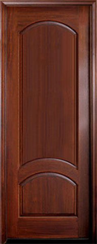 WDMA 36x96 Door (3ft by 8ft) Exterior Swing Mahogany Aberdeen Solid Panel Single Door 1