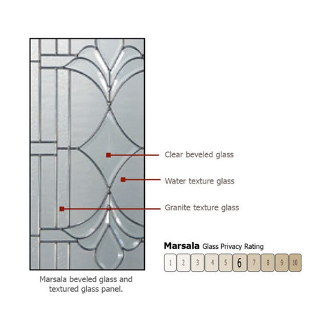 WDMA 36x96 Door (3ft by 8ft) Exterior Knotty Alder 36in x 96in 2/3 Lite Marsala Alder Door 3