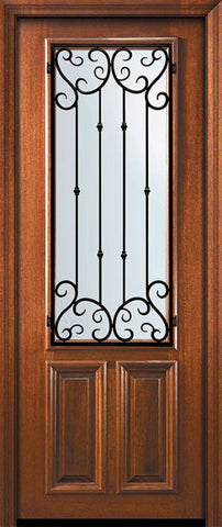 WDMA 36x96 Door (3ft by 8ft) Exterior Mahogany 36in x 96in 2/3 Lite Valencia Door 2