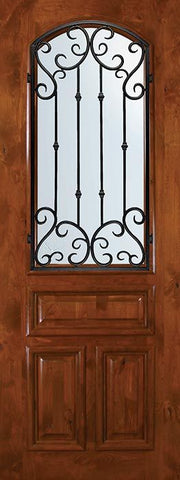 WDMA 36x96 Door (3ft by 8ft) Exterior Knotty Alder 36in x 96in Arch Lite Valencia Alder Door 1